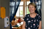 Katharina Liechti geht nach langer Lehrtätigkeit im Kreuzfeld-Schulhaus in Langenthal in Ruhestand. © Thomas Peter